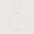 Wave Pearl Silver Anklet,,hi-res view 3