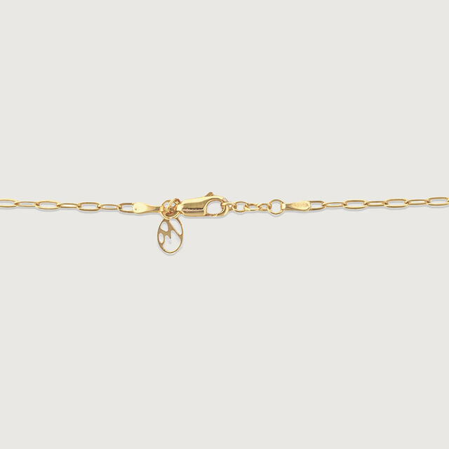 Sleek Dual Tone Paperclip Gold Chain,,hi-res image number null
