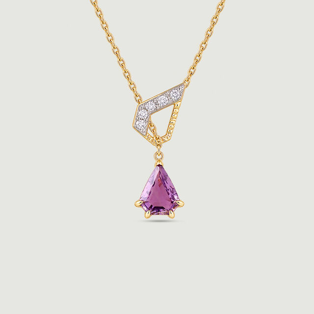 Meaningful Interlocked Amethyst Lariat Necklace,,hi-res image number null
