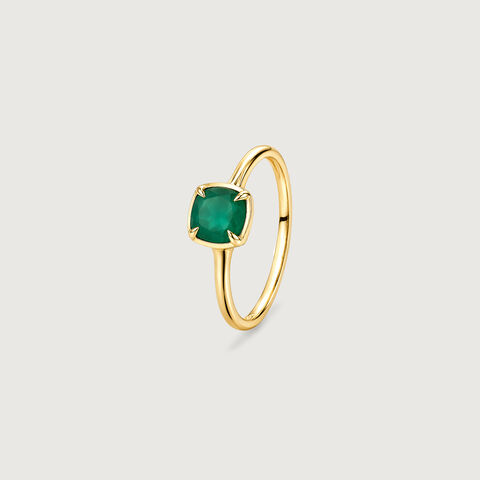 Lustrous Verdant Onyx Ring
