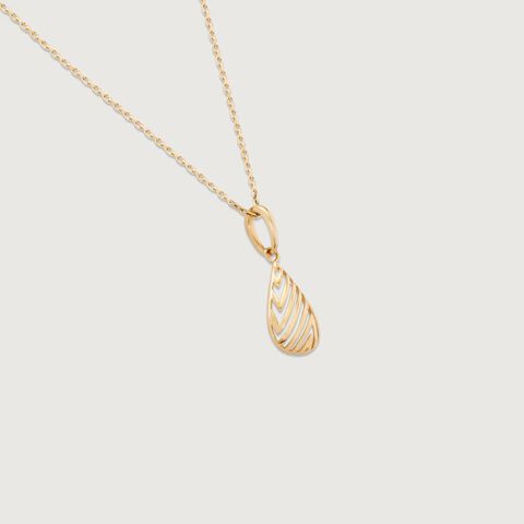 Chic Stripe Gold Pendant
