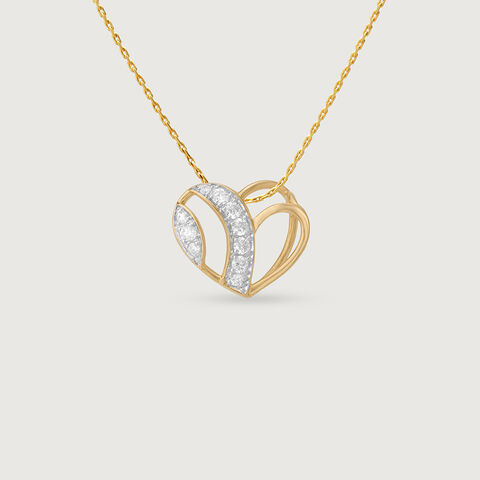 Bee Loved Heart Diamond Pendant
