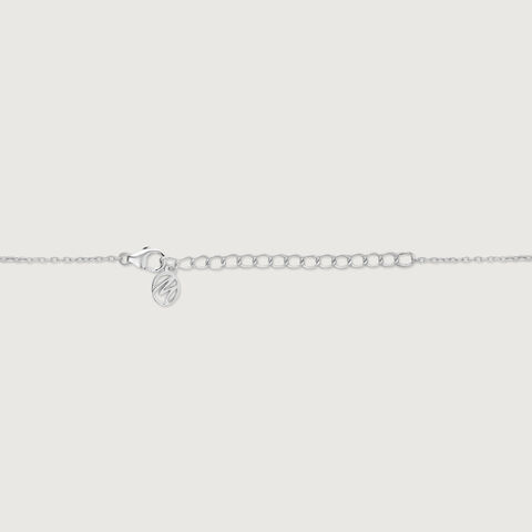 Petal Outline Silver Necklace