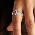 Twinkle Charm Silver Finger Ring,,hi-res view 2