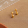Ancestral Charms 22KT Gold Stud Earrings,,hi-res view 1