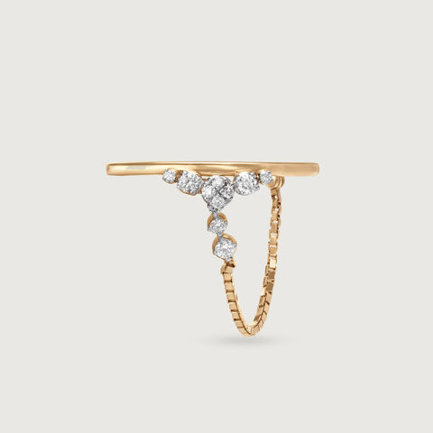 Rivulet Rhapsody 14 Kt Gold & Diamond Ring