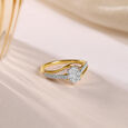 Sparkling Love Gold & Diamond Ring,,hi-res view 1