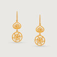 Eternal Heirlooms 22KT Gold Drop Earrings,,hi-res view 3