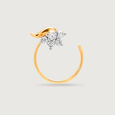 14KT Yellow Gold Diamond Nose Pin,,hi-res view 2