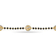 14 KT Yellow Gold Mangalsutra Bracelet,,hi-res view 4