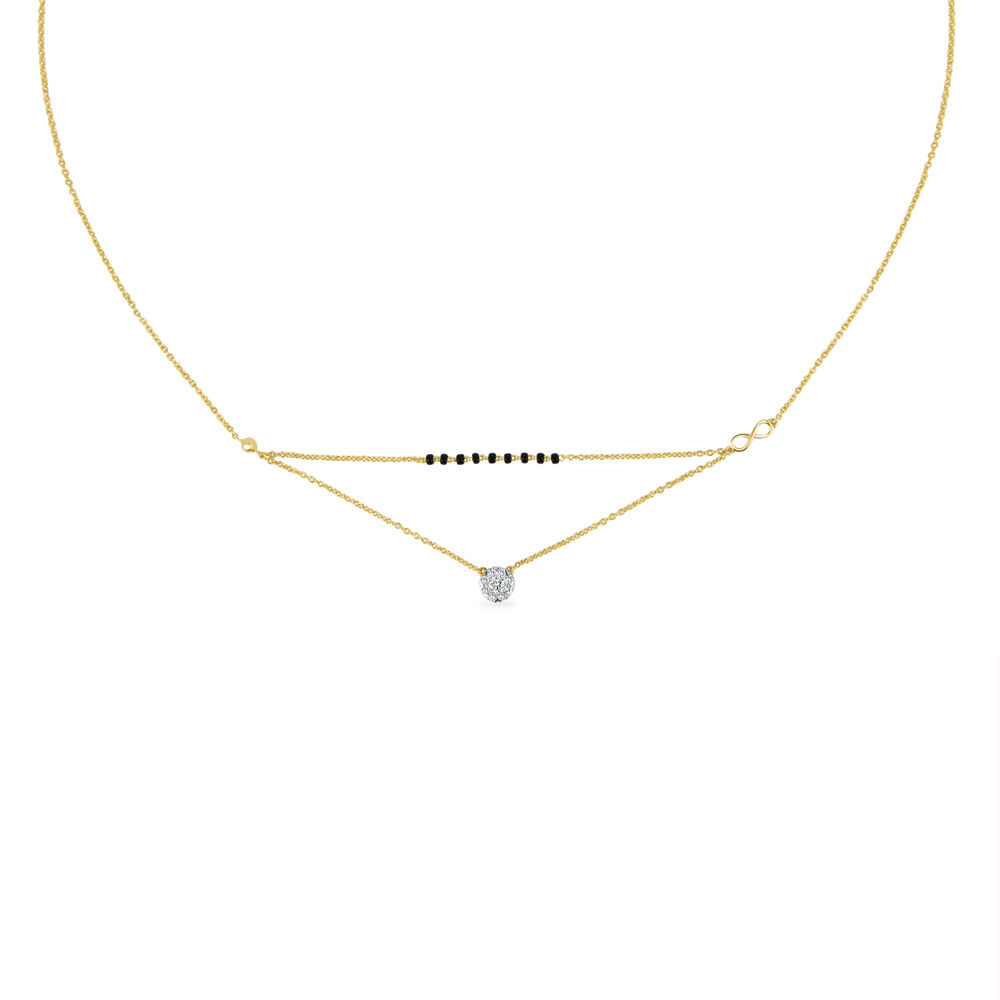 Buy 14KT Yellow Gold Two As One Mangalsutra Online Mia by Tanishq