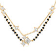 14 KT Yellow Gold Stardust Diamond Mangalsutra,,hi-res view 3
