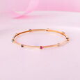 Colour Splash Gemstone & Diamond Bangle,,hi-res view 1