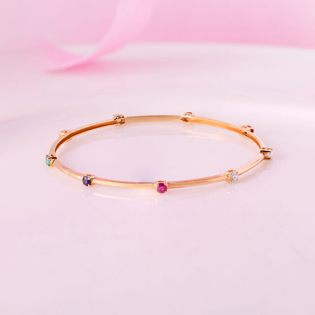 Colour Splash Gemstone & Diamond Bangle,,hi-res image number null