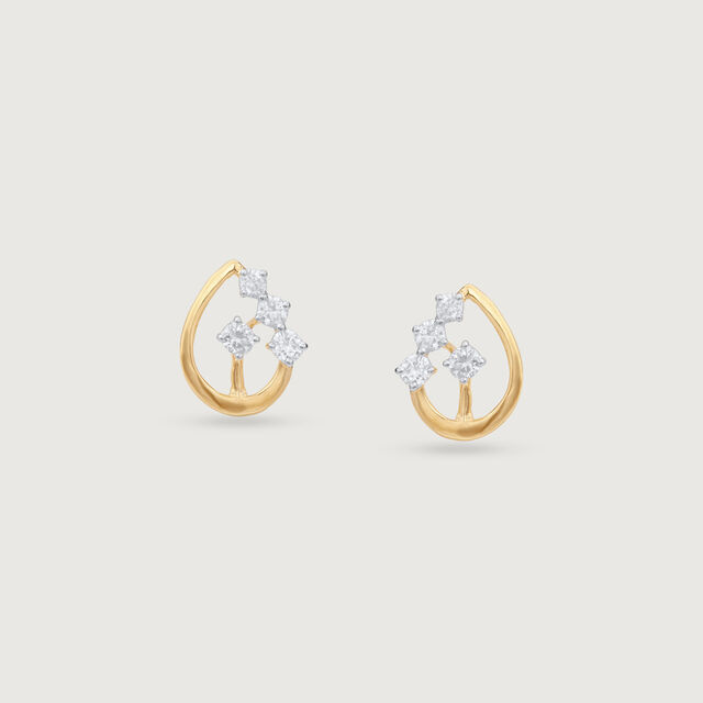 Gleaming Teardrop Diamond Earrings,,hi-res image number null