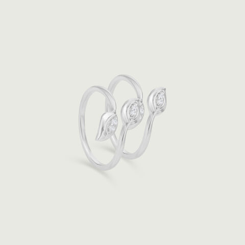 Delicate Duo Silver Toe Rings