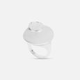 Textured Shine Silver Finger Ring,,hi-res view 3