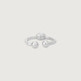 Sleek Beam Silver Septum Ring,,hi-res view 4