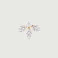Lippan Twinkle Gold & Diamond Nose Pin,,hi-res view 2