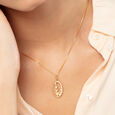 Leafy Elegance Gold Pendant,,hi-res view 2