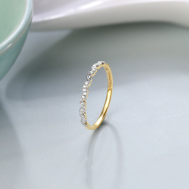 Aurora Arch 14KT Gold & Diamond Ring,,hi-res image number null