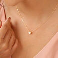 Golden Elegance 18KT Pearl Pendant with Chain,,hi-res view 1