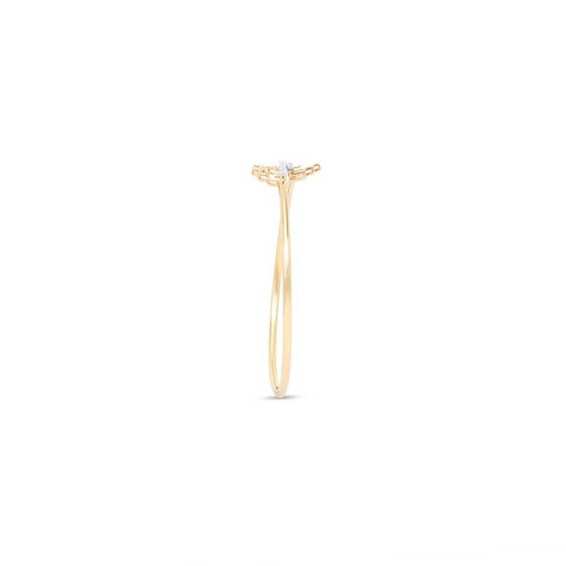 14 KT Yellow Gold Dainty Gold Bangle,,hi-res view 3