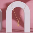 Enchanted Transformation 18KT White Moon Stone Pendant with chain,,hi-res view 1