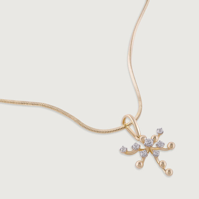 Groovy Glow Gold & Diamond Pendant,,hi-res image number null