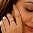Serenity Stackable Multipurpose Solitaire Finger Ring,,hi-res view 2