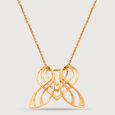 Butterfly Symphony Cupid Edit 14KT Gold Pendant,,hi-res view 3