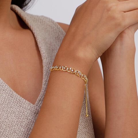 Graceful Curve Diamond Bracelet