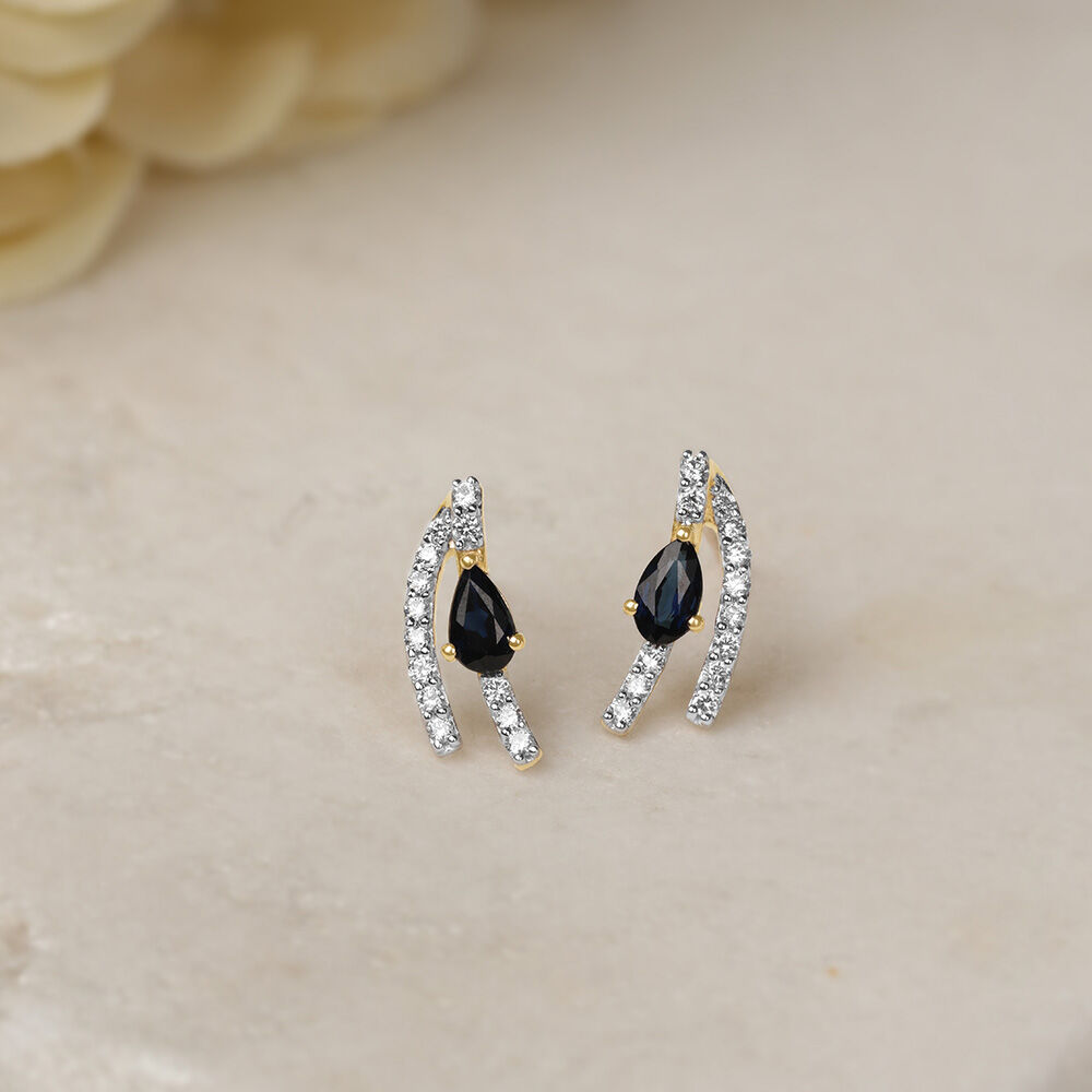 Tanishq sapphire earrings hotsell