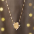 Oval Luminous Diamond Necklace,,hi-res view 1