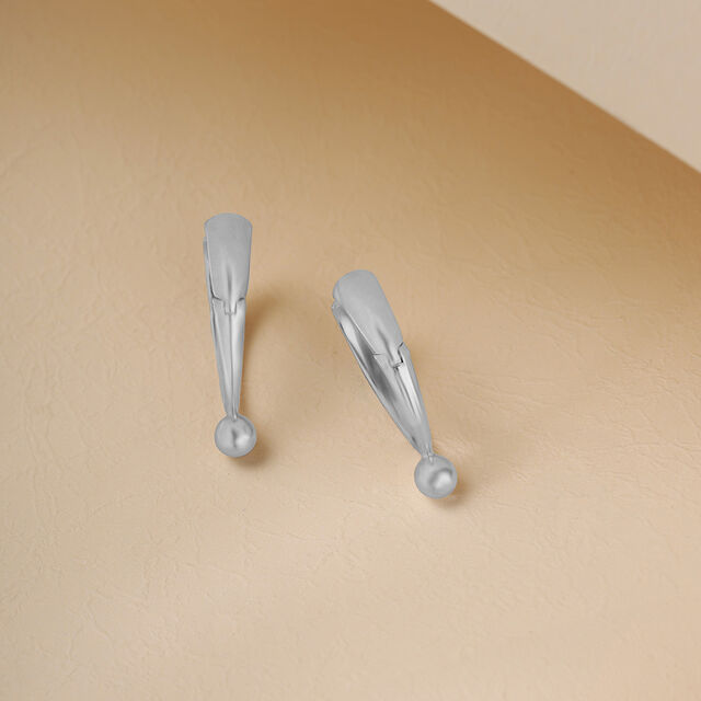 Playful Sculpted Silver Earrings,,hi-res image number null