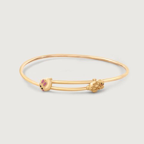 Pawfect Bear Gold Bangle