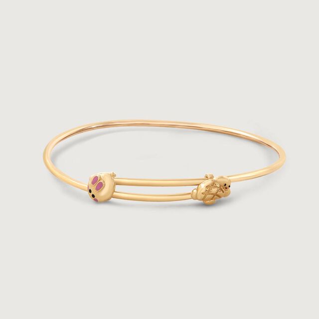 Pawfect Bear Gold Bangle,,hi-res image number null
