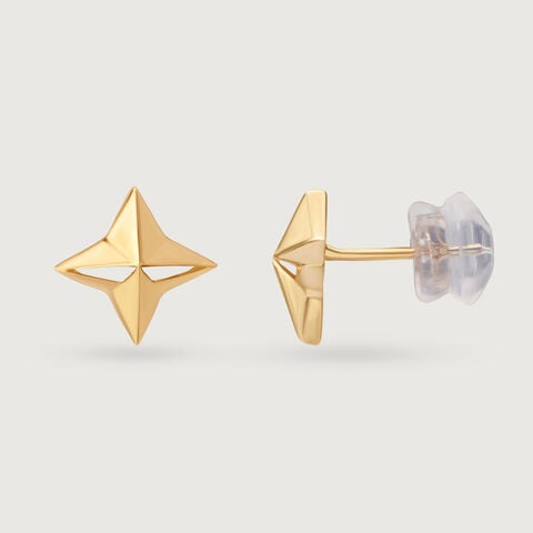 Star struck Symphony 14KT Gold Stud Earrings