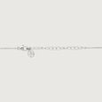 Floral Vine Frame Silver Necklace,,hi-res view 5
