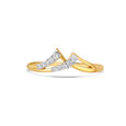 14KT Yellow Gold Shimmering Orbit Adjustable Finger Ring,,hi-res view 2