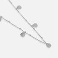 Teardrop Charm Silver Necklace,,hi-res view 4