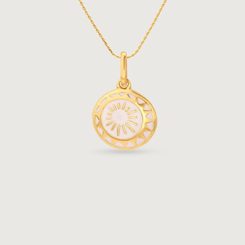 Radiant Dusk Gold Pendant