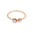 14KT White-Rose Gold Margarita Finger Ring,,hi-res view 1