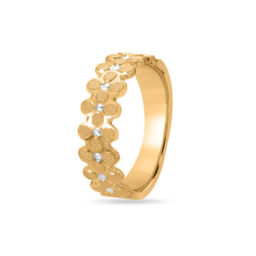 18KT Yellow Gold Blossom Ring