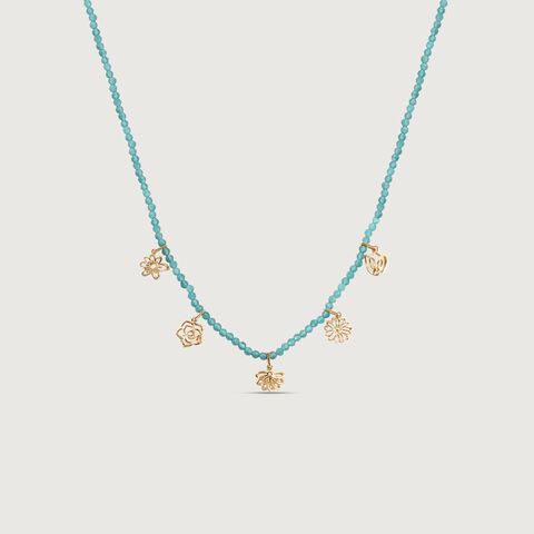 Chic Bloom Beaded Necklace