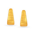 22KT Yellow Gold Bars Style Stud Earrings,,hi-res view 1