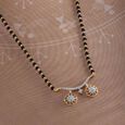 Floral Symphony 18 KT Gold and Diamond Vati Mangalsutra,,hi-res view 1