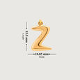 Letter Perfect 'Z' Gold Pendant,,hi-res view 5