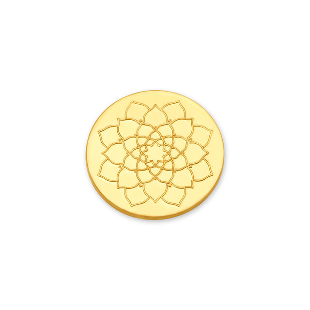 1 Gm 24 Karat Lotus Gold Coin,,hi-res view 2