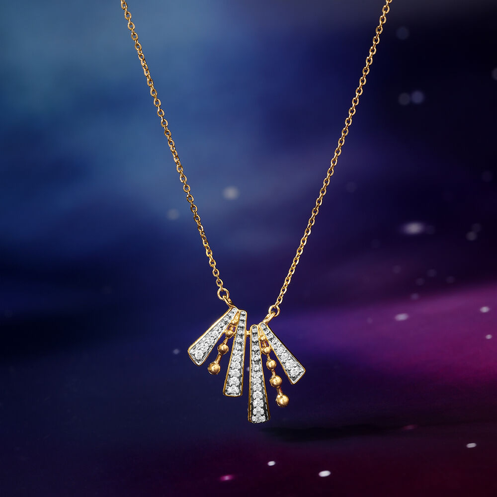 Necklace Shop Trendy Gold Diamond Necklace for Women Online